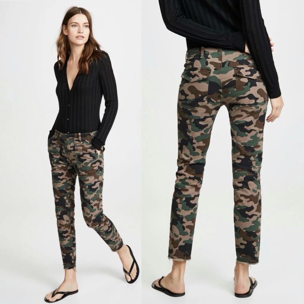 Nili Lotan Jenna Camo Pants in Coyote Brown Camo NWOT